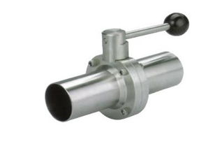 d61x 16p衛生食品級加長焊接蝶閥 不銹鋼衛生級食品閥門