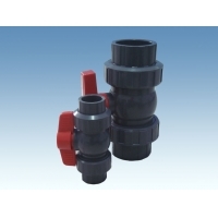 PVC/UPVC球閥產(chǎn)品展示 藍色與白色系列